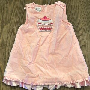 Talbot Kids 18 month girl pink velvet cupcake dress
